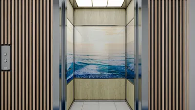 La Pacifique - Lift Car & Foyer Refurbishment - architectural project by Burleigh Beach Designs in Burleigh Heads, Gold Coast, Queensland