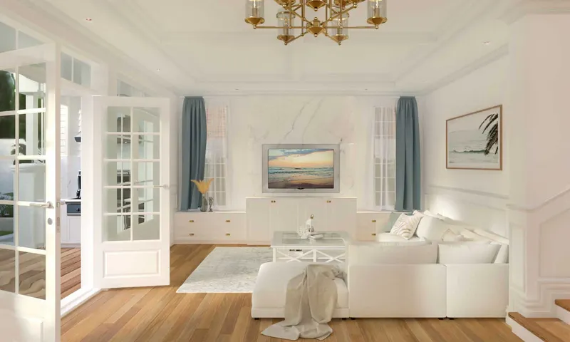 Mermaid Beach House - Master bedroom suite with sliding doors for coastal breezes